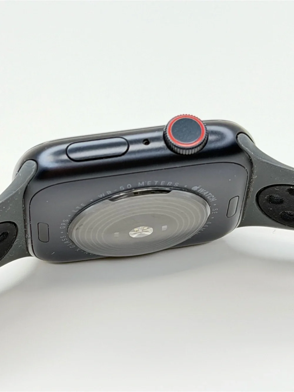 Apple Black Smartwatch with Black Perforated Sport Band